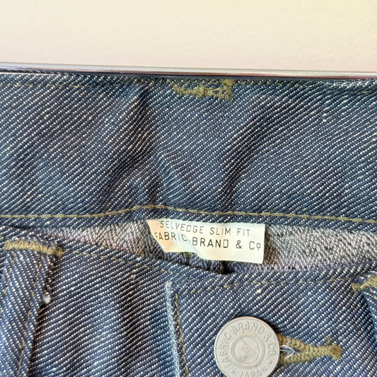 Fabric-Brand & Co. Size 28 'Niko' Slim Fit Selvedge Denim Jeans