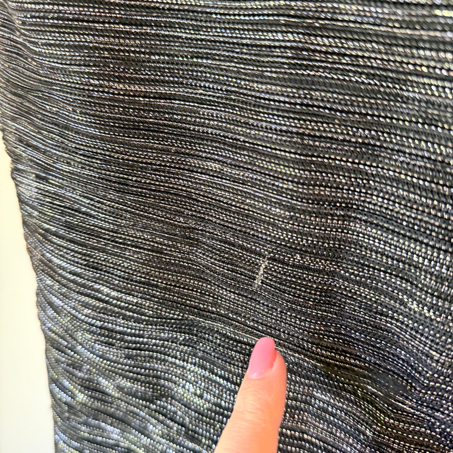 Superette Silver Metallic Ruffle Mini Skirt