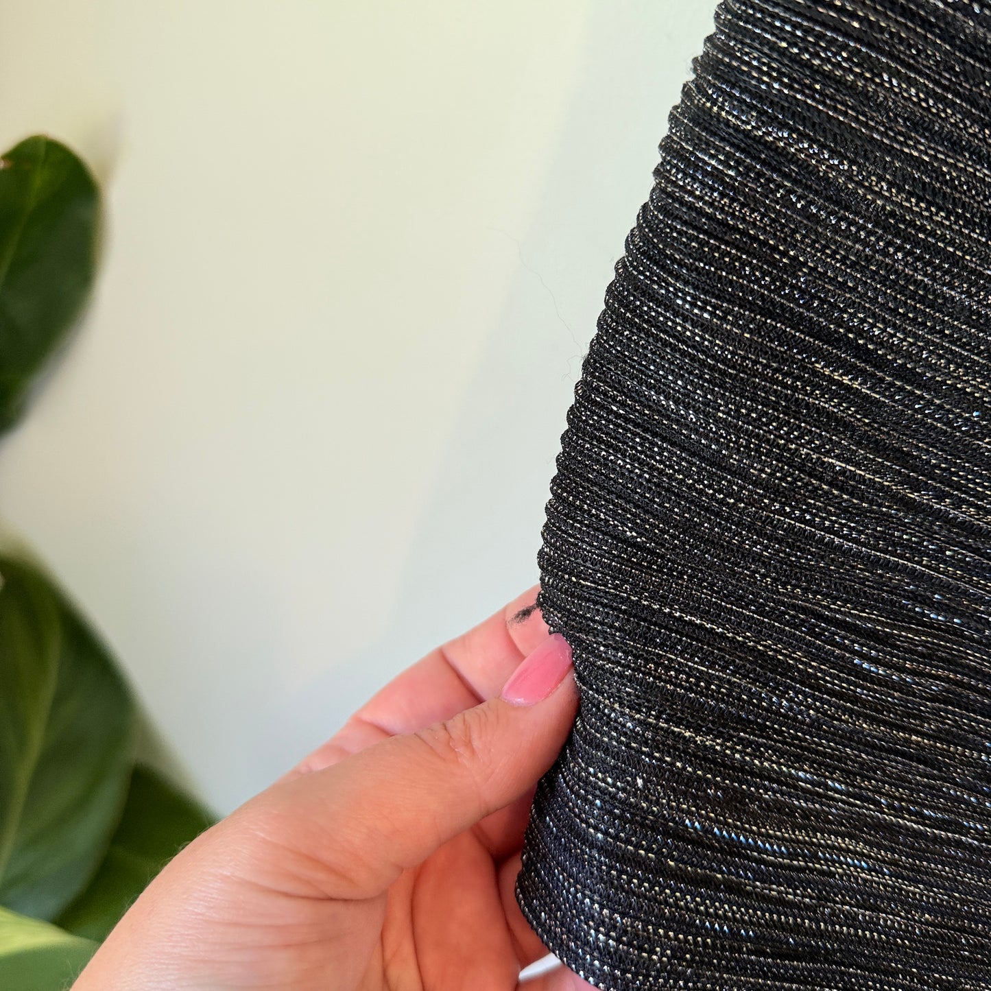 Superette Silver Metallic Ruffle Mini Skirt