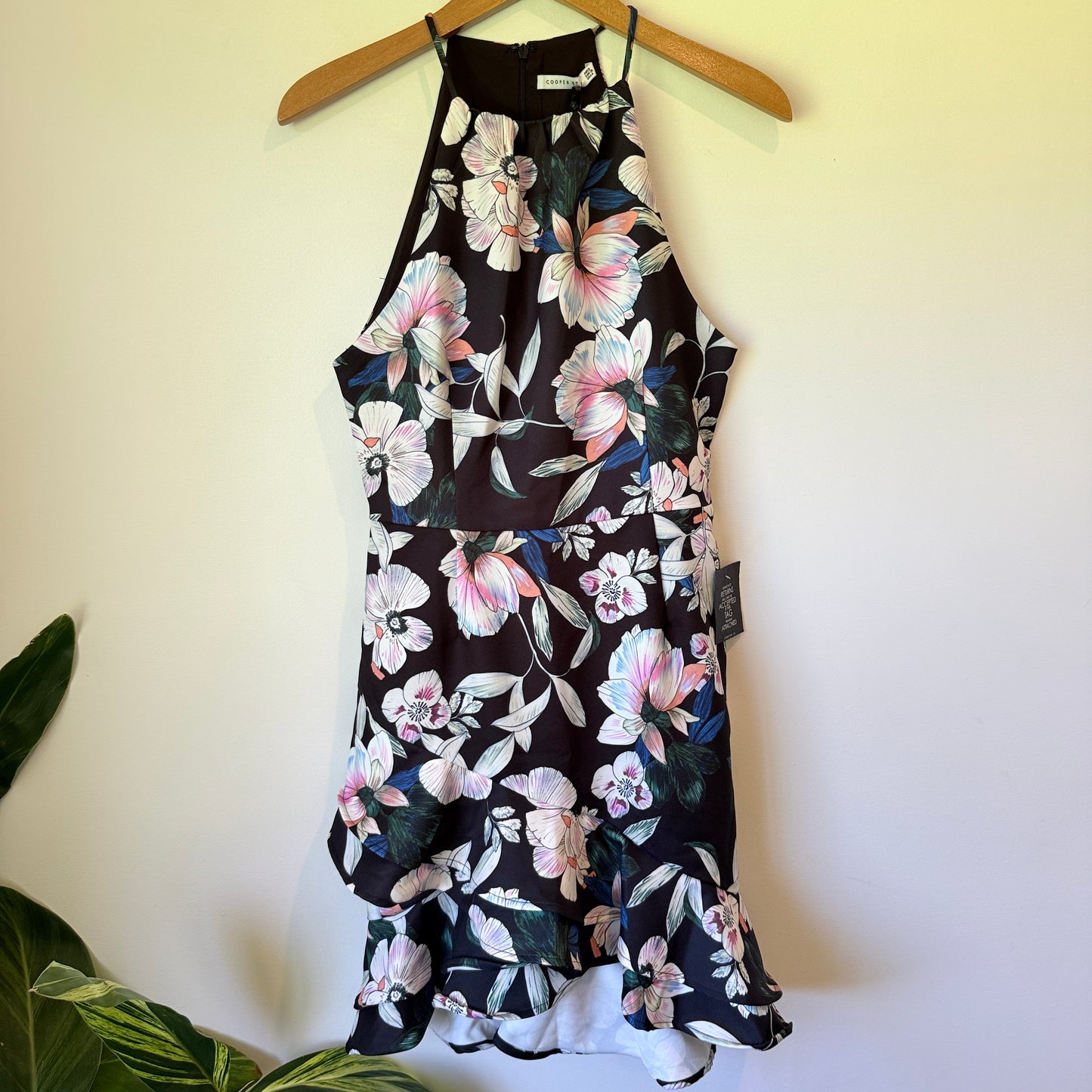 Cooper St Whimsical Bloom Floral Halter Dress Size 8