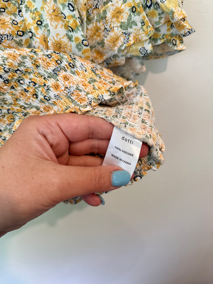 Dotti Size 10 Floral Cropped Top