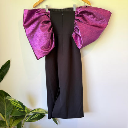 Coast Julie Kyath Metallic Pleat Detail Dress Size 10