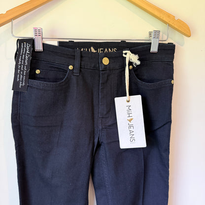 MiH London Mid-Rise Subtle Bootcut Jeans in Black - Size 25