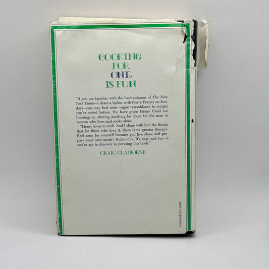 Cooking for One Is Fun  By Henry Lewis Creel