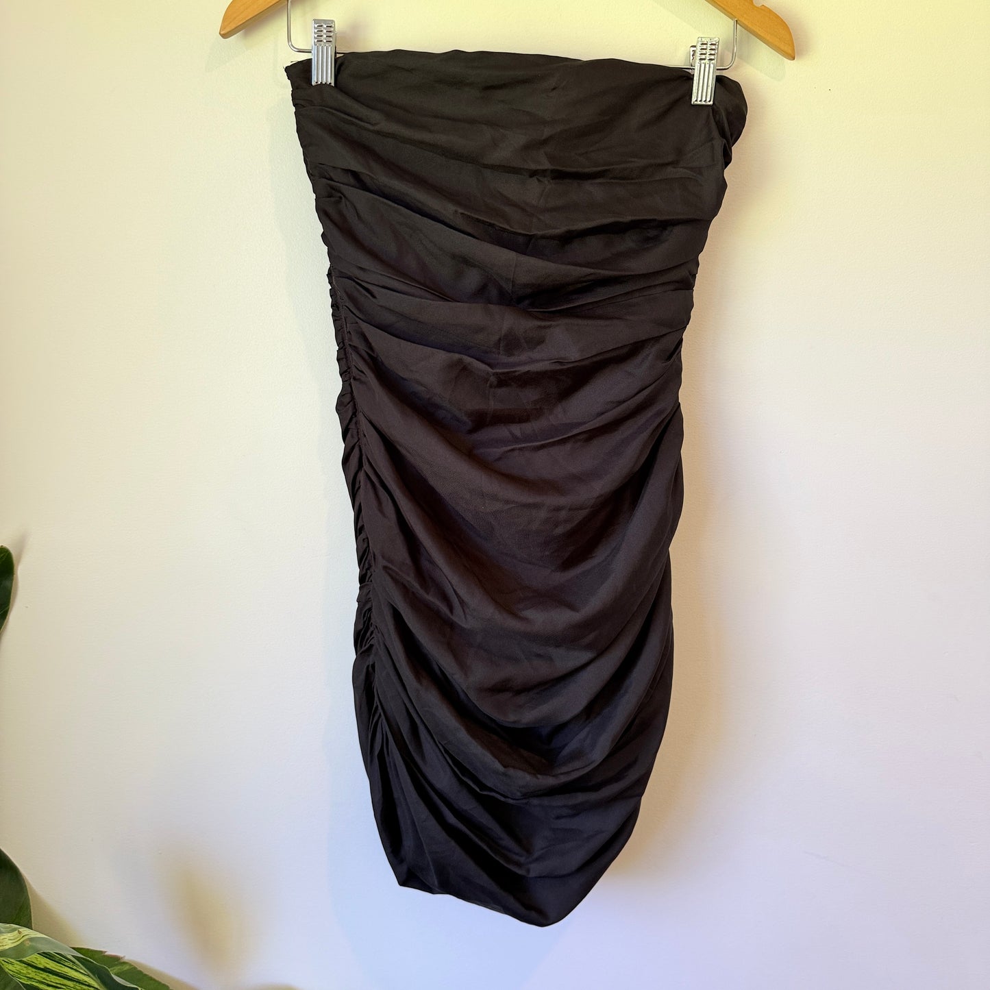 Bondi Born Rushi Mini Dress in Black - Size XS