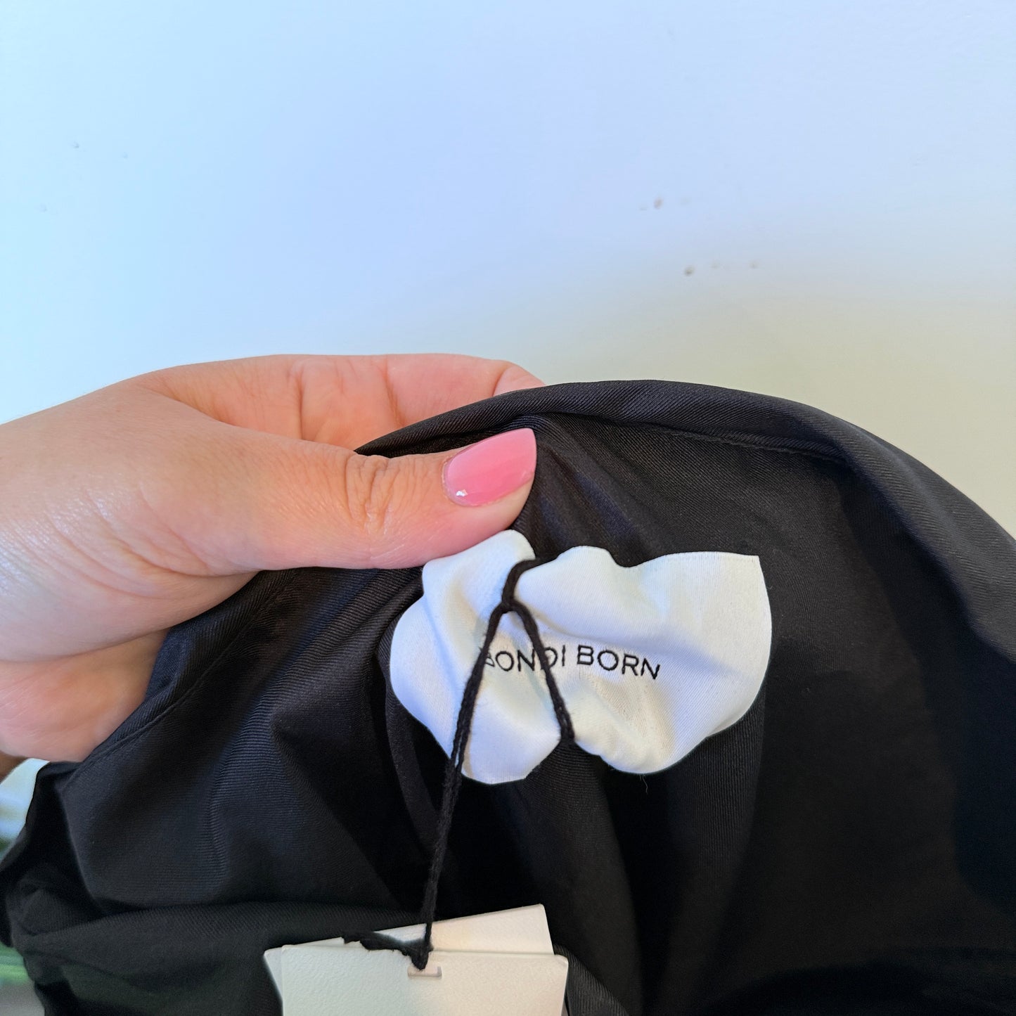 Bondi Born Rushi Mini Dress in Black - Size XS