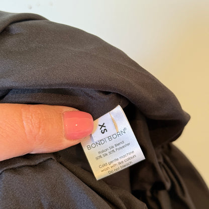 Bondi Born Rushi Mini Dress in Black - Size XS