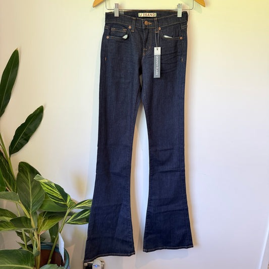 J Brand Martini Skinny Flare Jeans in Indigo - Size 24