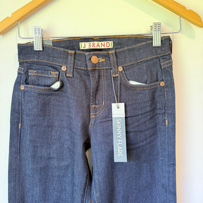 J Brand Martini Skinny Flare Jeans in Indigo - Size 24