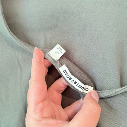 Country Road XXS Cotton / Modal Scoop Back Top