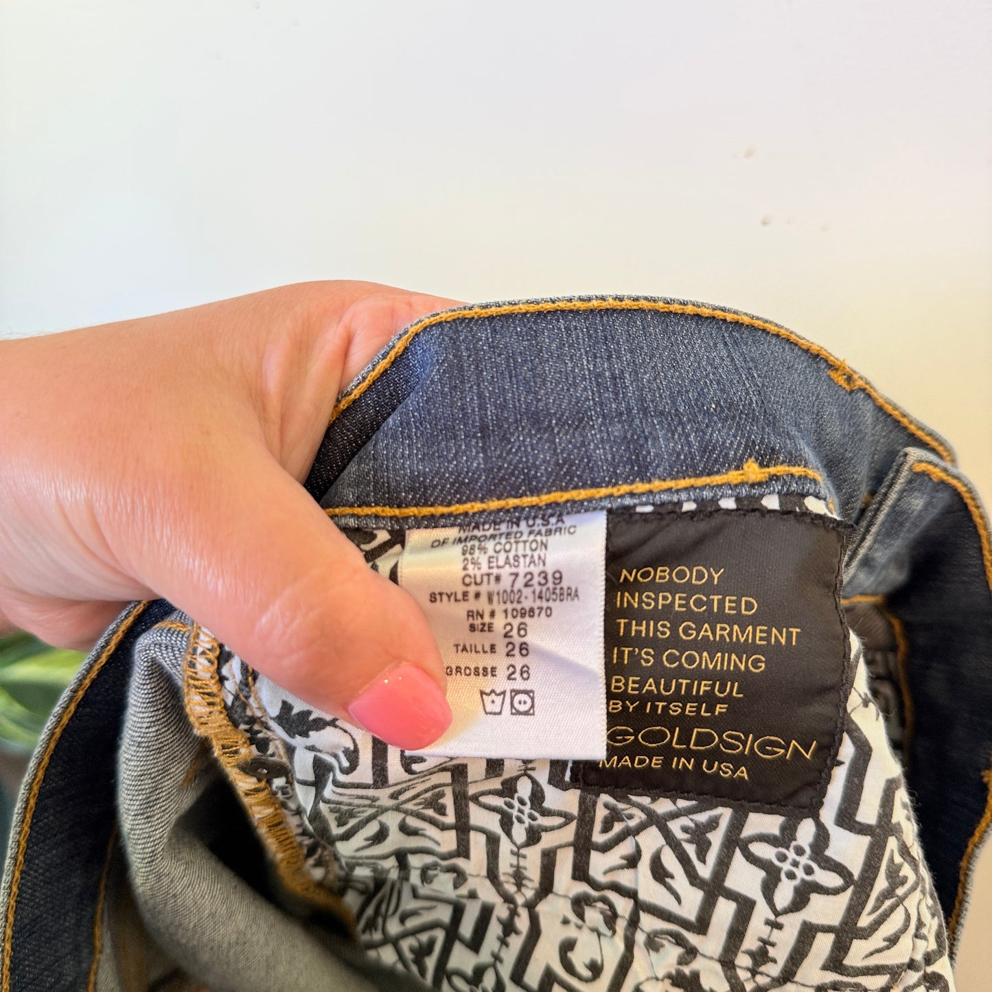 Goldsign Passion Bootcut Jeans Size 26 Made in USA