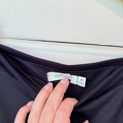 Glassons Size M Rouched Sides Mini Skirt