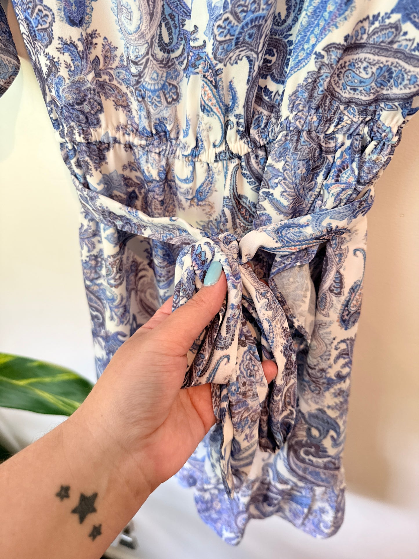 Portmans Size 8 Paisley Print Wrap Dress