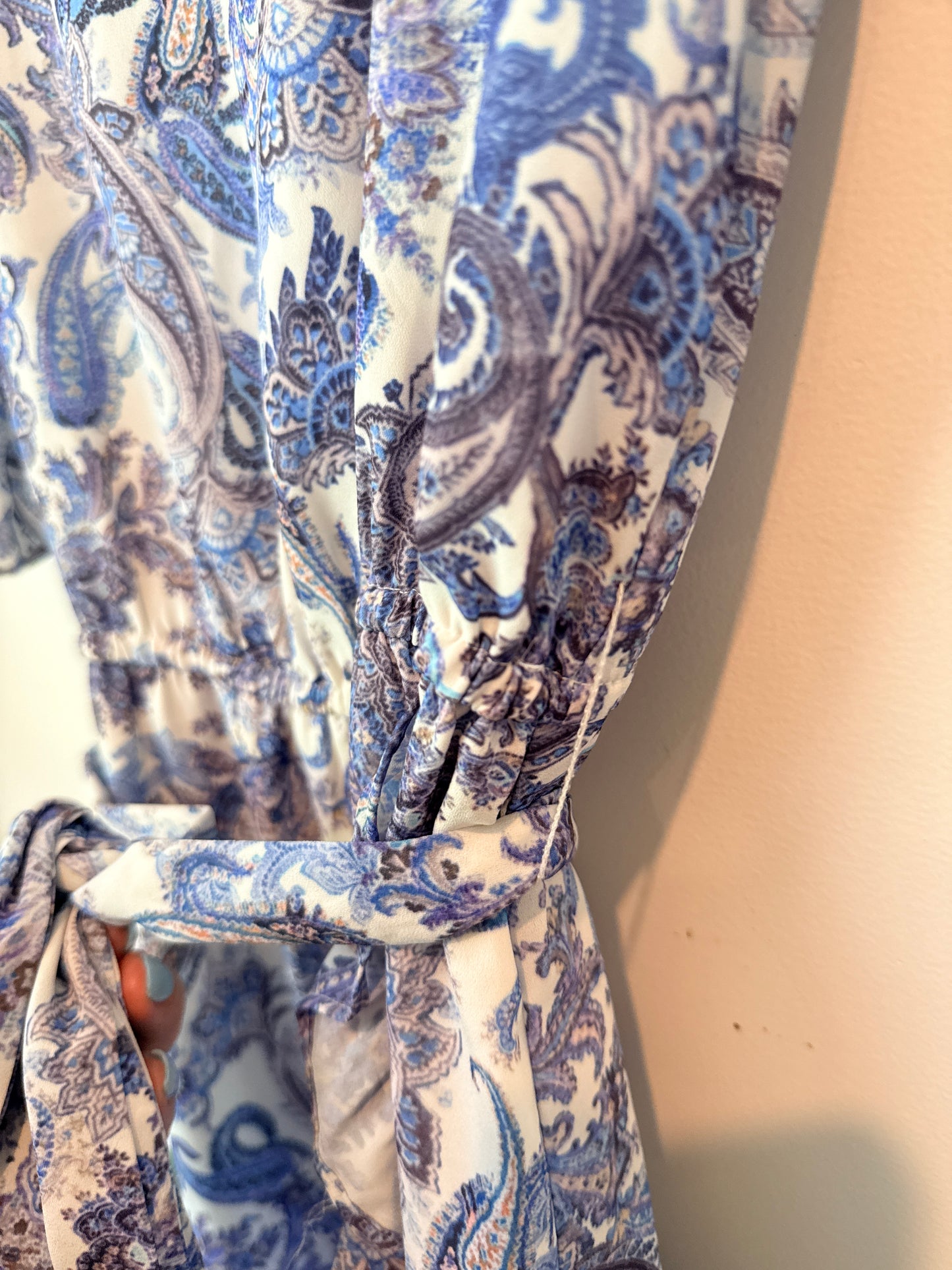 Portmans Size 8 Paisley Print Wrap Dress