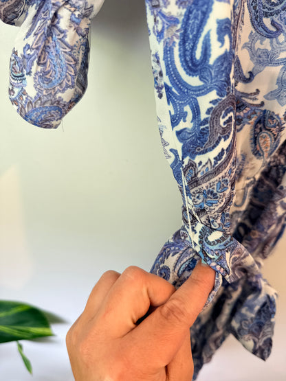 Portmans Size 8 Paisley Print Wrap Dress