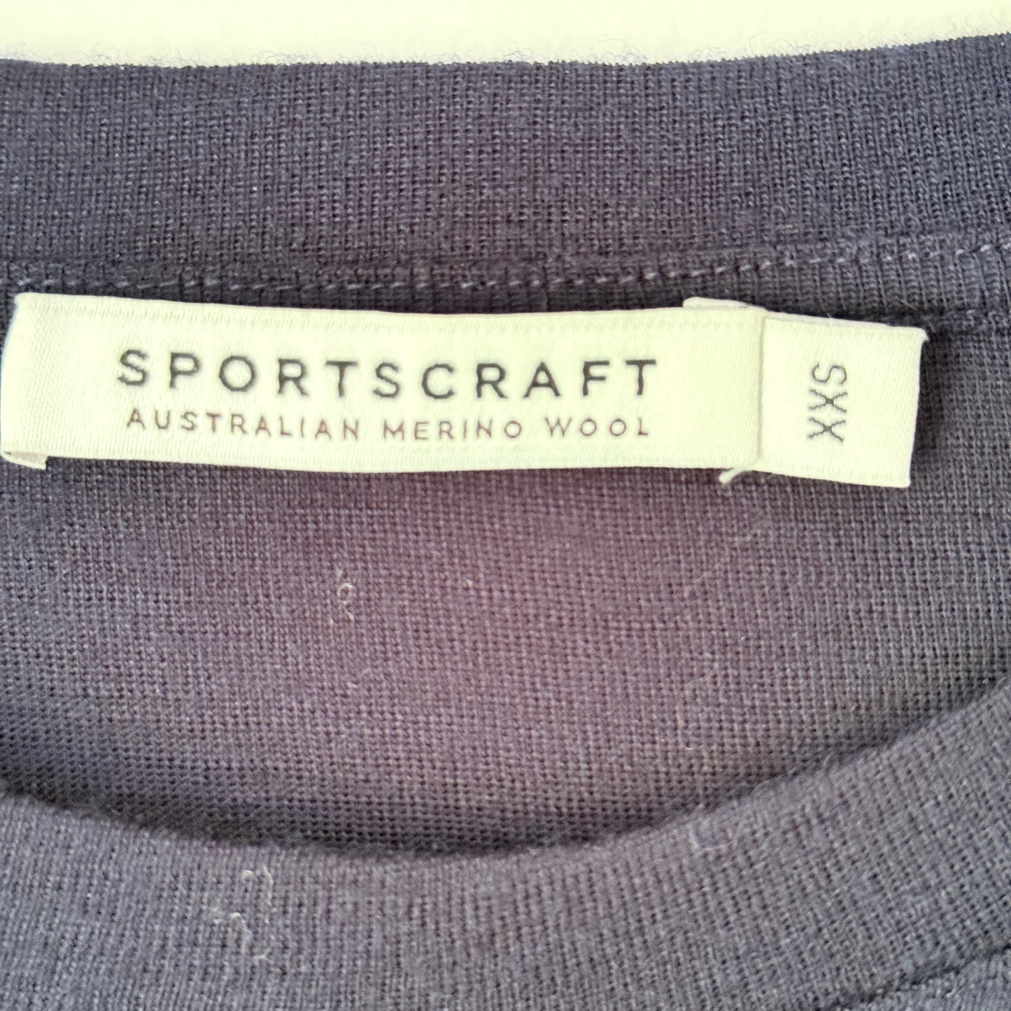 Sportscraft Size XXS Crew Neck Wool Top with Waist Tie