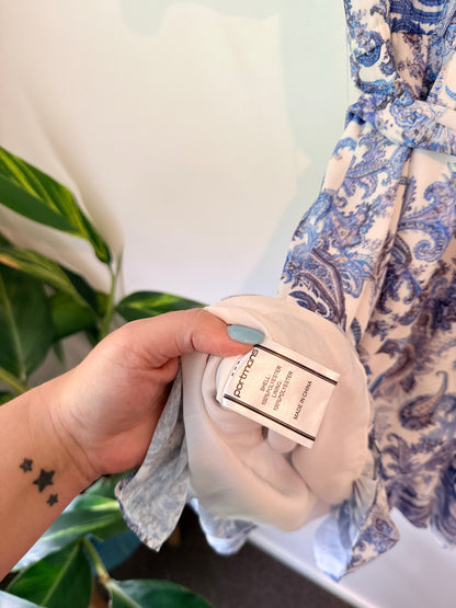 Portmans Size 8 Paisley Print Wrap Dress