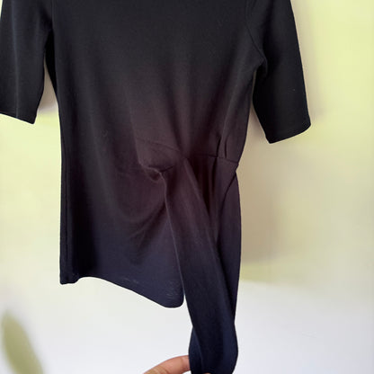 Sportscraft Size XXS Crew Neck Wool Top with Waist Tie