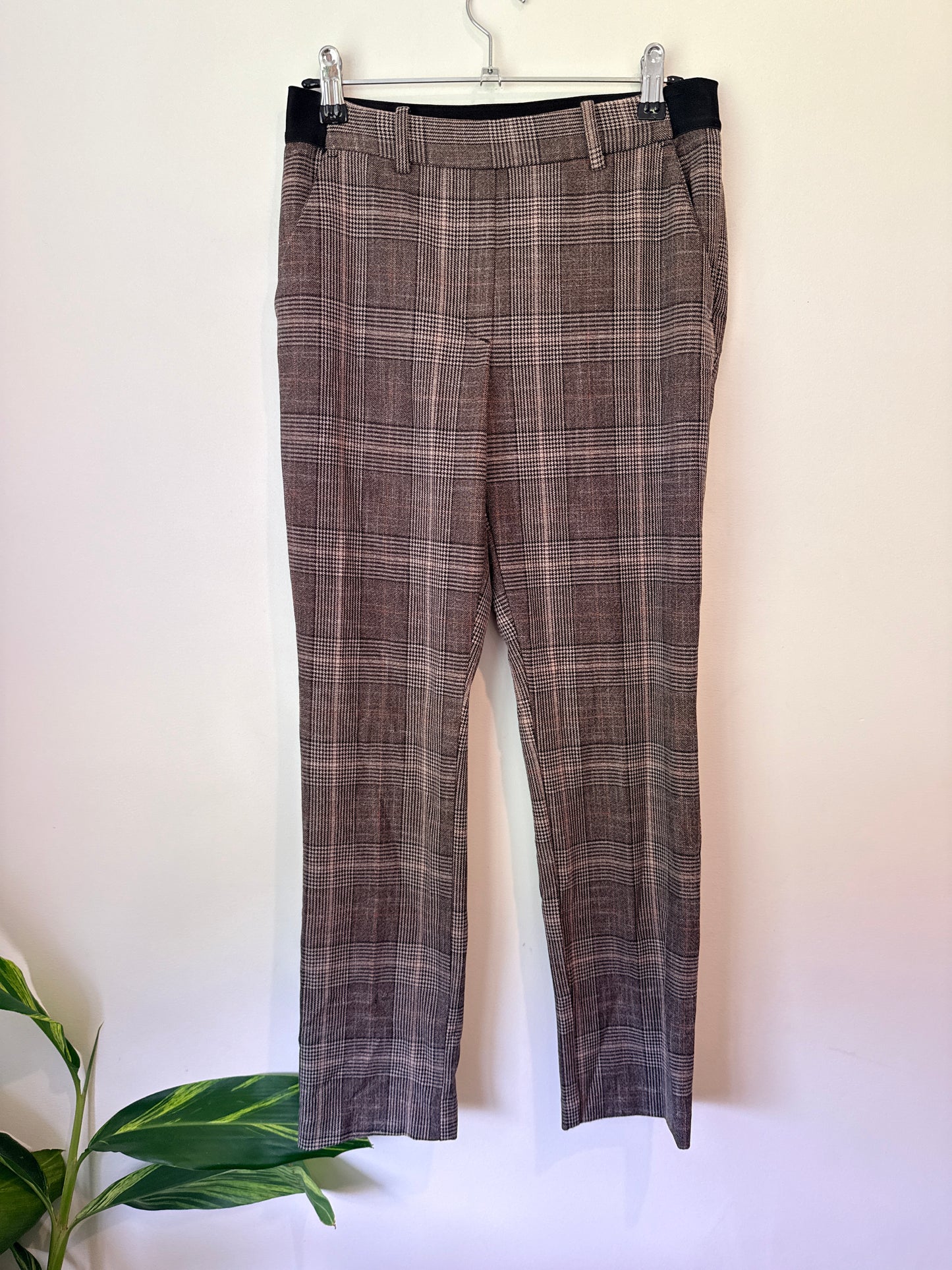 Witchery Size 8 Plaid Pattern Trousers