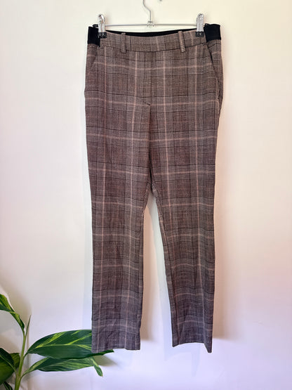 Witchery Size 8 Plaid Pattern Trousers