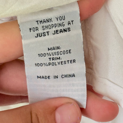 Just Jeans Size 10 Long-Sleeved Lace Blouse