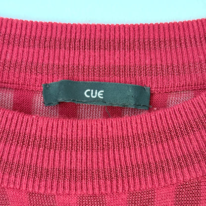 Cue Size U/Arm 44cm Red Knit Sweater