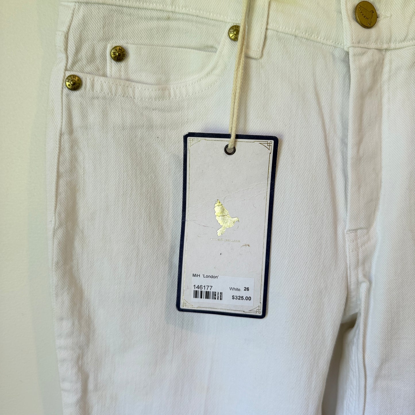 MiH Jeans The London White Bootcut Size 26