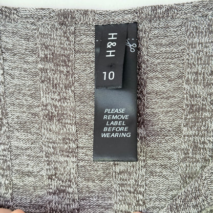 H & H Size 10 Soft-Touch Maxi Ribbed Knit Dress