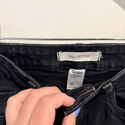 Anko Size 10 Ankle Fray Jeans