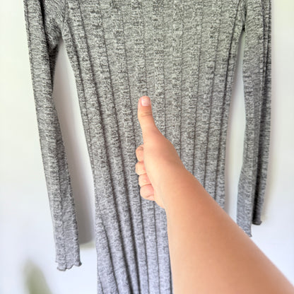 H & H Size 10 Soft-Touch Maxi Ribbed Knit Dress