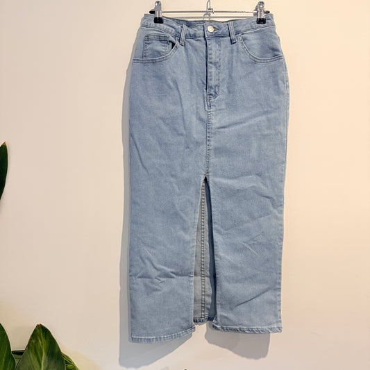 Brand Unknown Size L | Waist 72cm Denim Midi Skirt