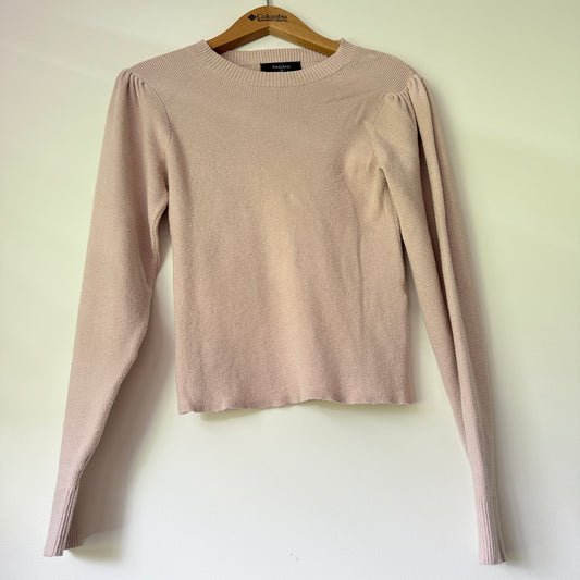 Pagani Size XS Beige Ribbed Top