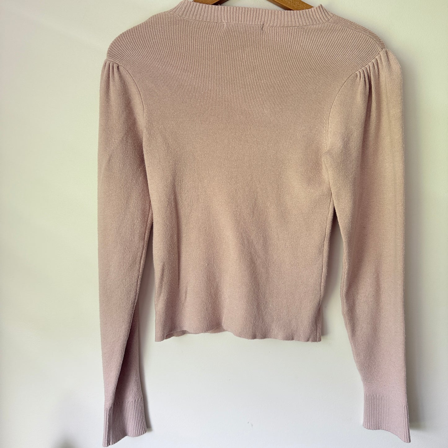 Pagani Size XS Beige Ribbed Top