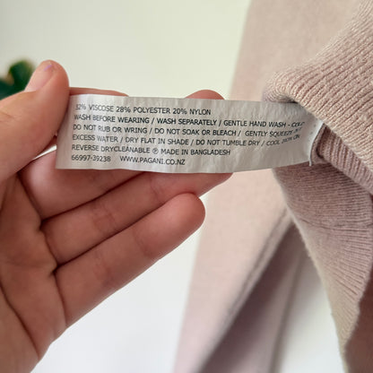 Pagani Size XS Beige Ribbed Top