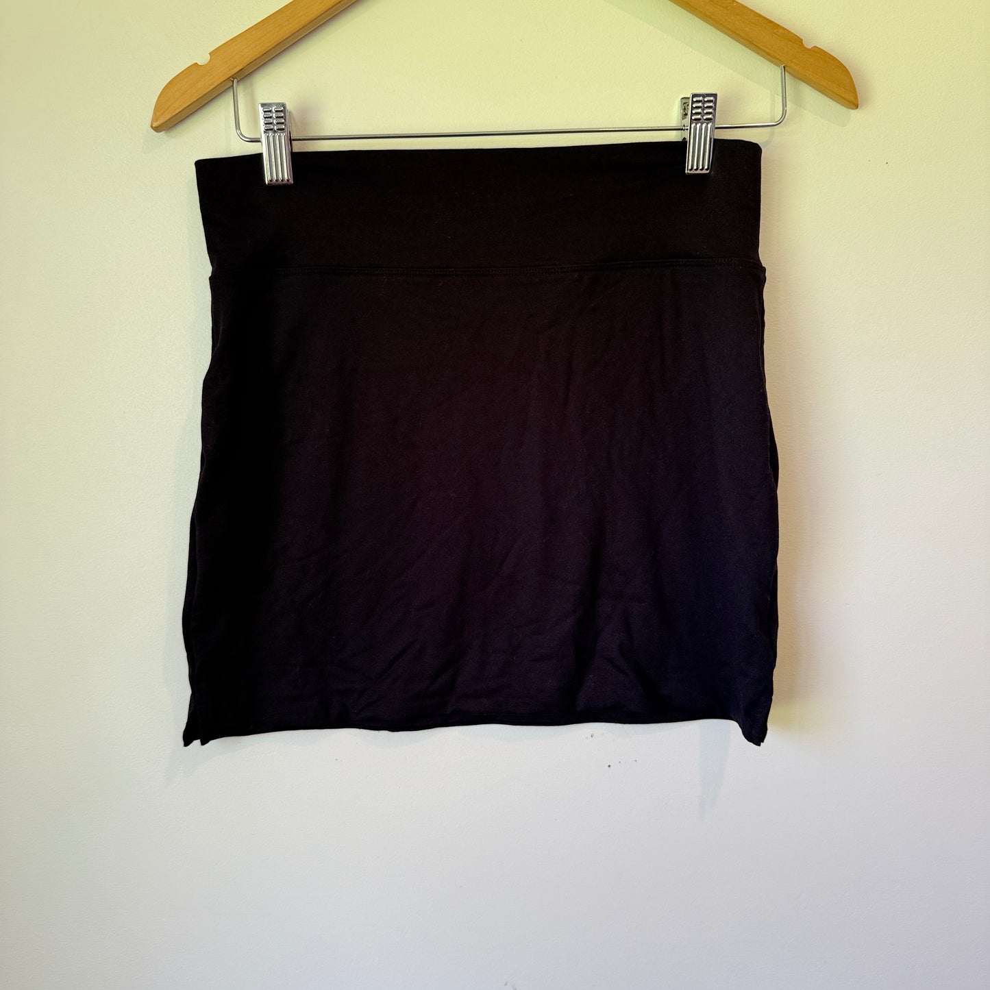 Glassons Black High-Waist Jersey Mini Skirt Size M