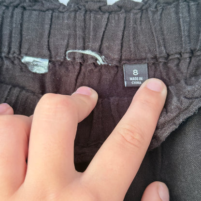 Glassons Size 8 Black Tiered Mini Skirt