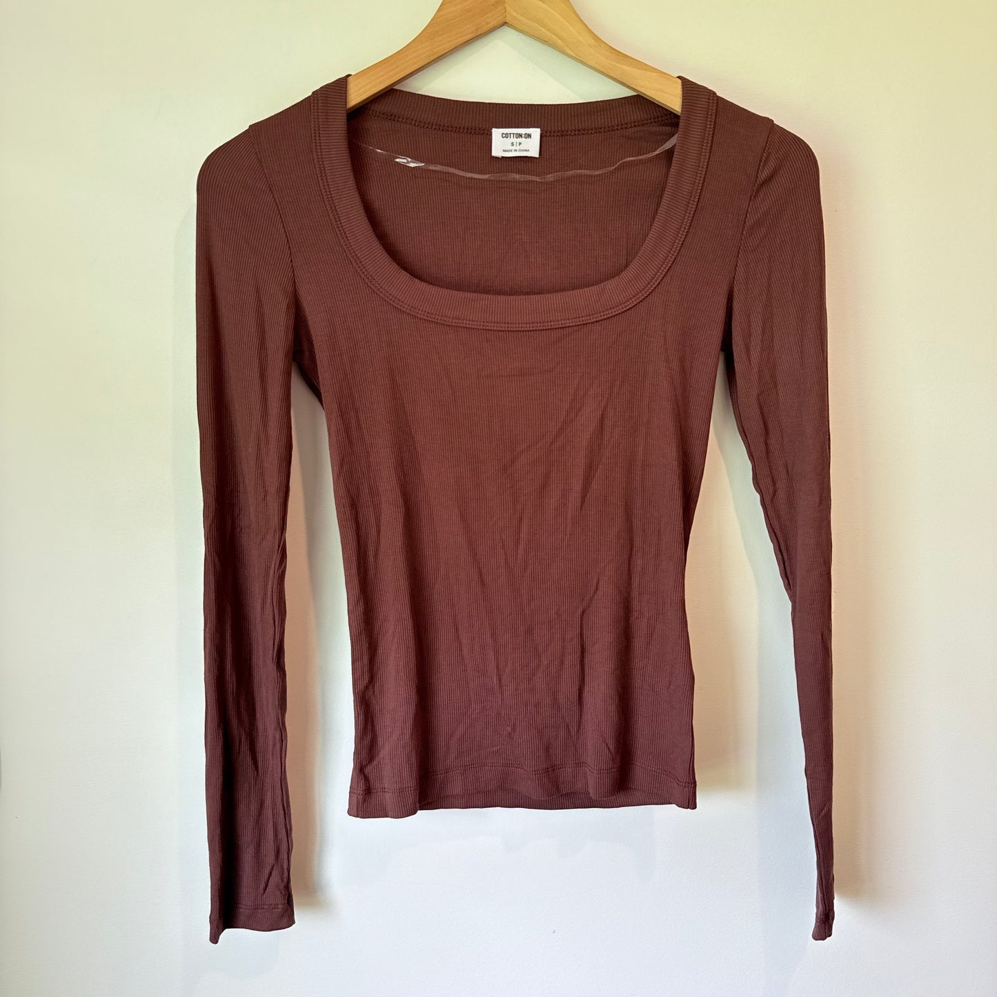 Cotton On Size S / P Viscose Ribbed Top