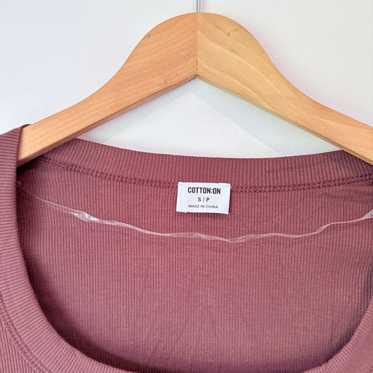 Cotton On Size S / P Viscose Ribbed Top