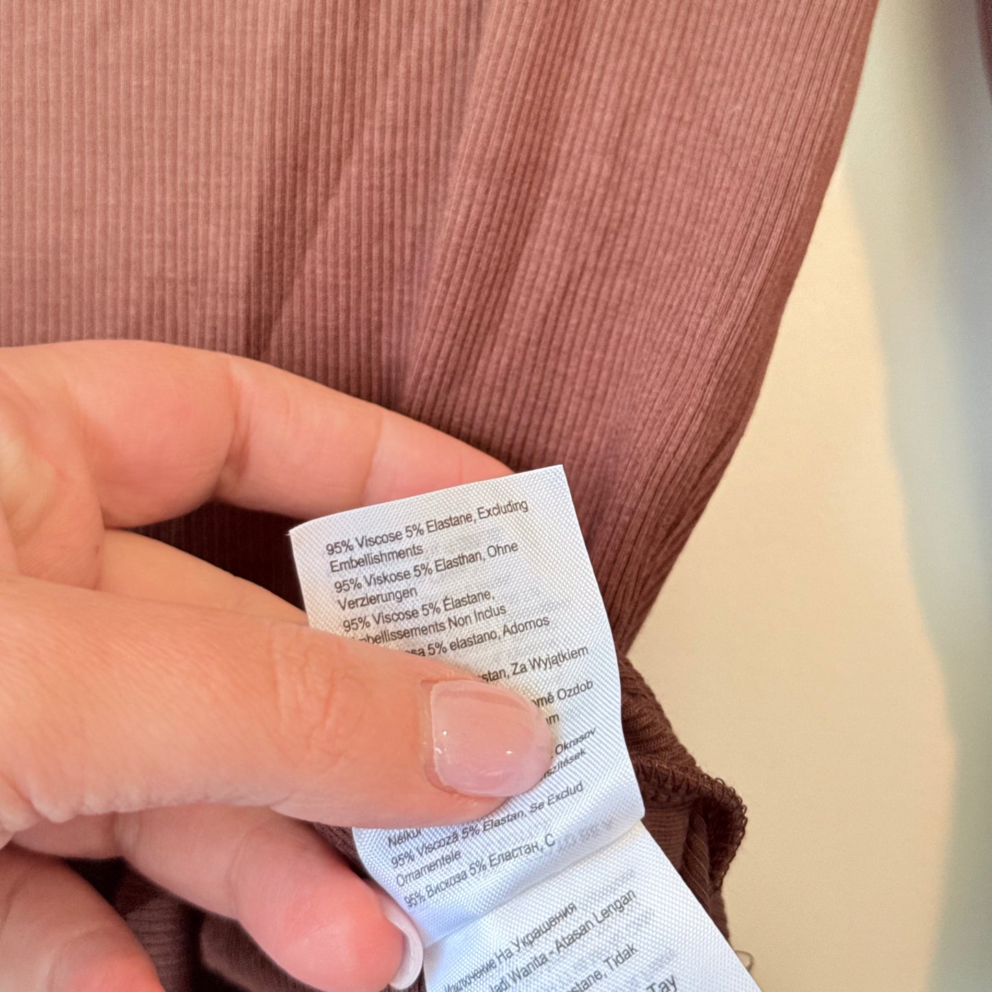 Cotton On Size S / P Viscose Ribbed Top