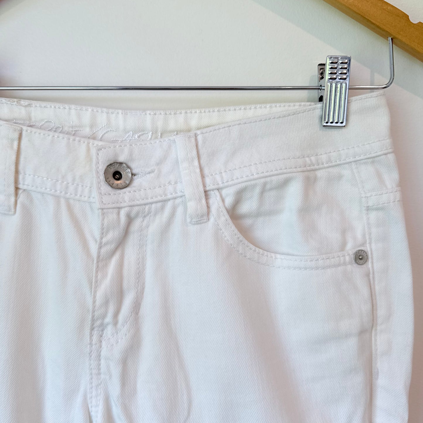Esprit Size 8 White Chinos