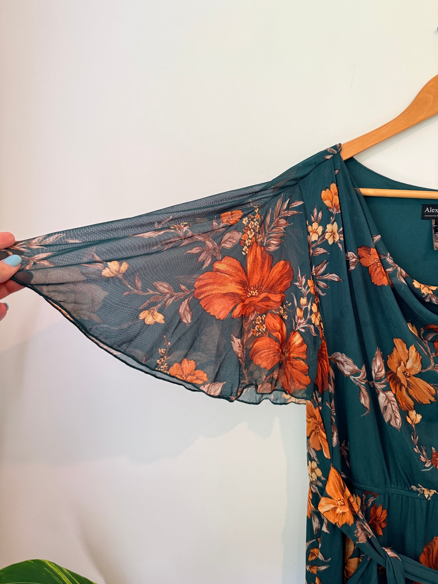 Alexa B Nites Size 16W Floral Maxi Dress