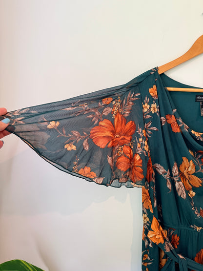 Alexa B Nites Size 16W Floral Maxi Dress