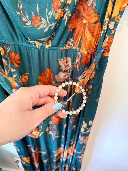 Alexa B Nites Size 16W Floral Maxi Dress