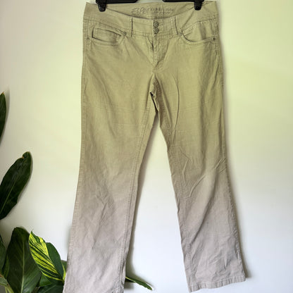 Esprit Size 21/04 Beige Corduroy Straight-Leg Pants