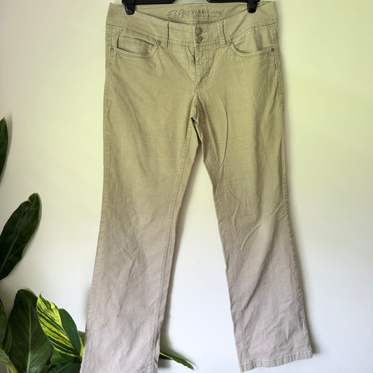 Esprit Size 21/04 Beige Corduroy Straight-Leg Pants