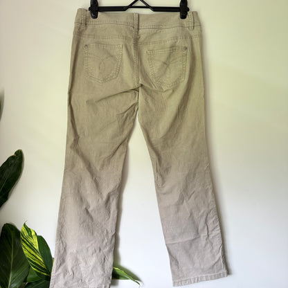 Esprit Size 21/04 Beige Corduroy Straight-Leg Pants