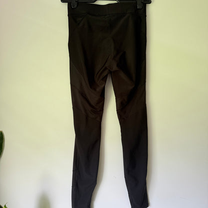 Black Athletic Leggings with Mesh Panels - 60cm waist