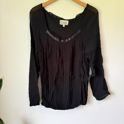 Kaja Size S Black Women's Top