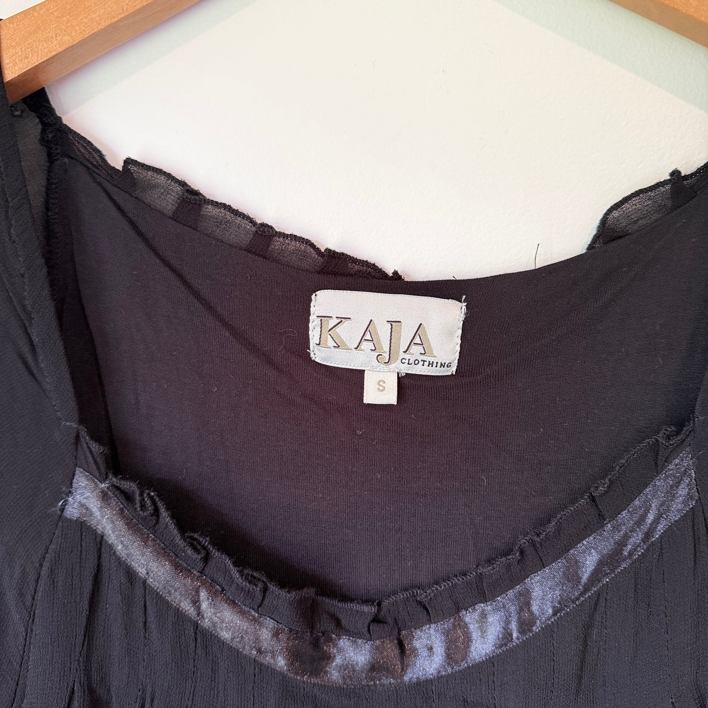 Kaja Size S Black Women's Top