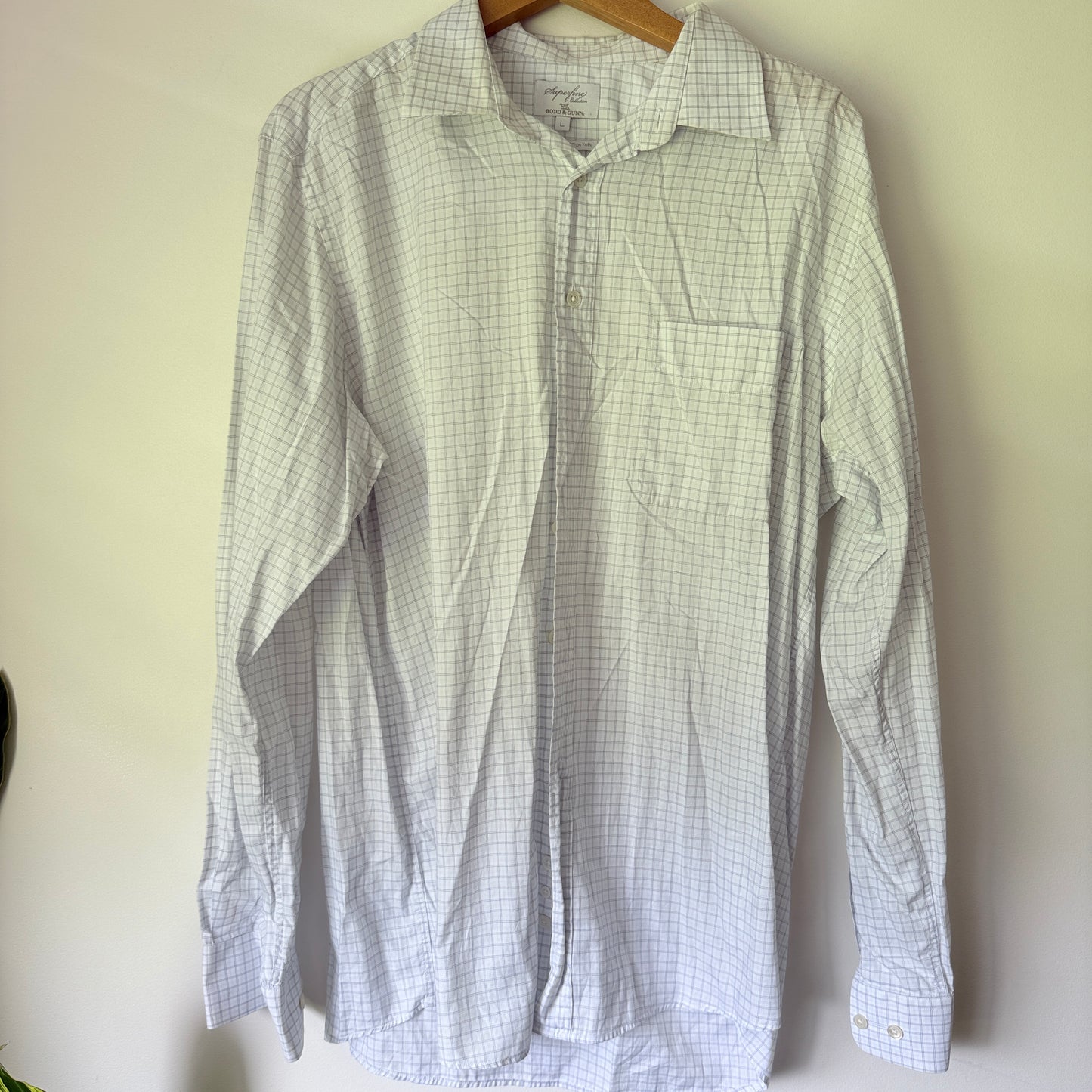 Rodd & Gunn Size L Men's Long-Sleeve Checkered Shirt